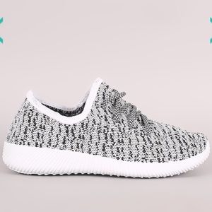 Qupid Spec Flyknit Rigged Contrast Sneakers